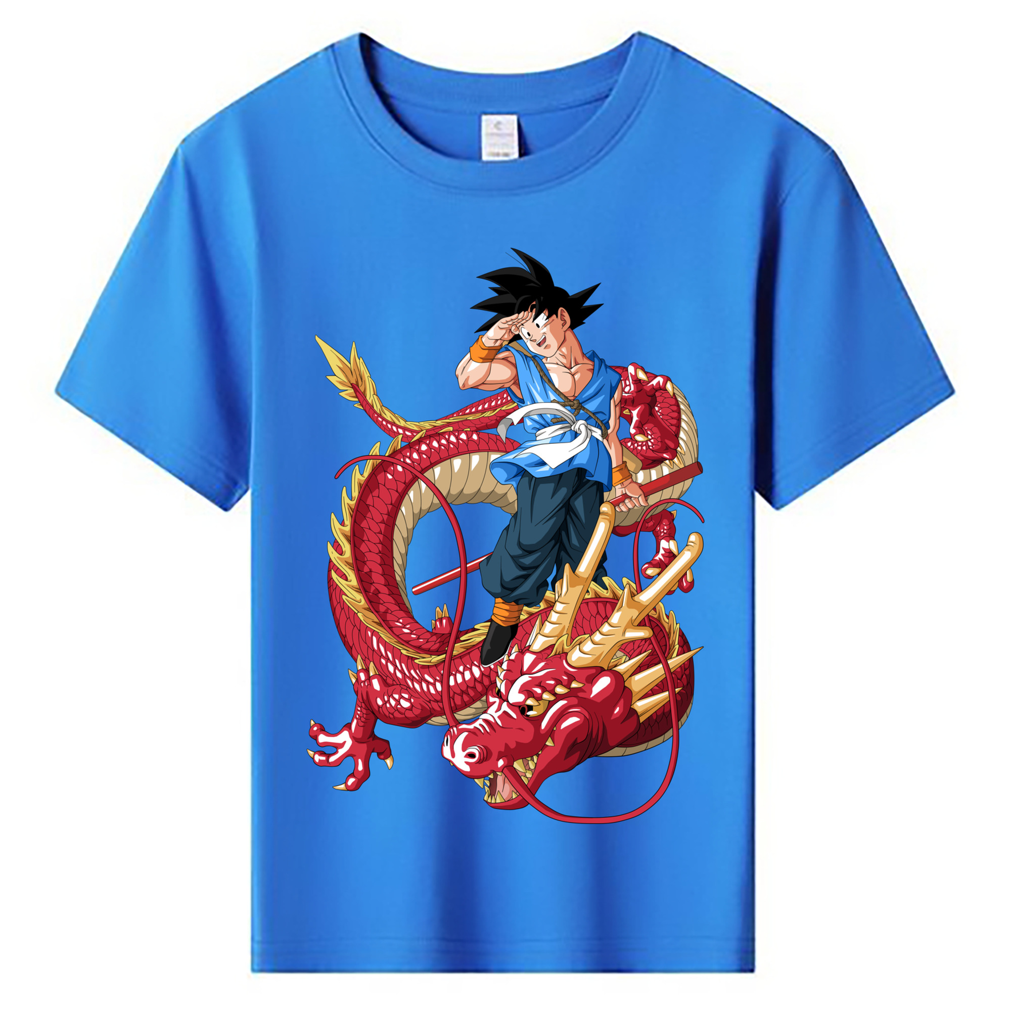 （画像用） ドラゴンボール 孫悟空（そん ごくう）Son Goku カカロット DRAGON BALL Kakarotto 綿100％キッズTシャツ（フロントプリント）